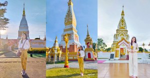 นักท่องเที่ยว ชาวพุทธ สายมู เดินทาง ถ่ายรูป ไหว้พระธาตุประจำวันเกิด 8 พระธาตุศักดิ์สิทธิ์ประจำวันเกิด ทั้ง 7 วัน ตั้งแต่วันจันทร์ ถึง วันอาทิตย์ รวมพระธาตุทั้งหมดอยู่ที่จังหวัด นครพนม ภาคอีสาน ประเทศไทย ไหว้พระ ทำบุญ อิ่มบุญ อิ่มใจ ศาสนาพุทธ